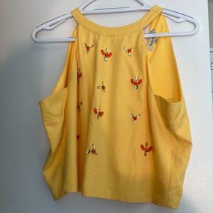 The Clothing Company Yellow Halter Top
